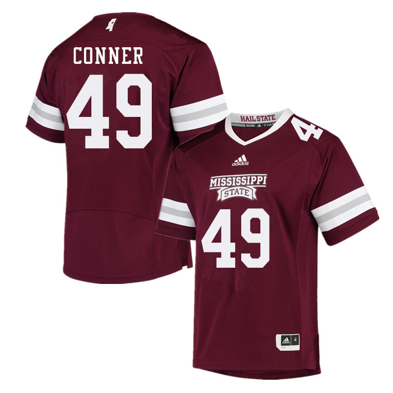 Men #49 Aadreekis Conner Mississippi State Bulldogs College Football Jerseys Sale-Maroon - Click Image to Close